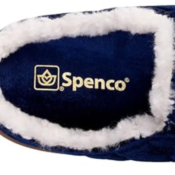 Spenco womens Velveteen Slipper - Navy - NWT - Size 8.5M - Picture 5 of 8